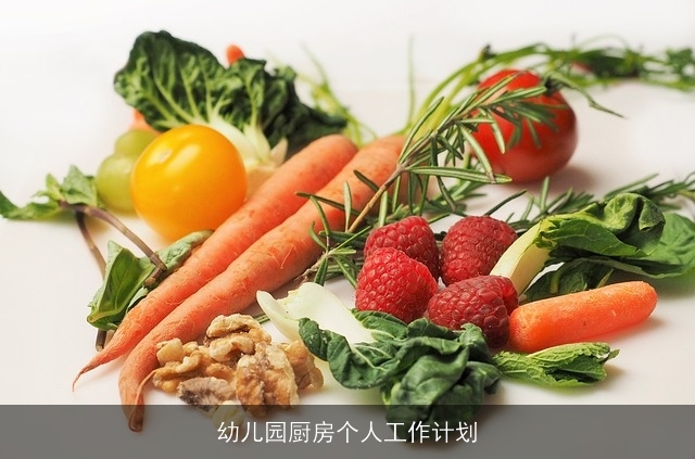 幼儿园厨房个人工作计划