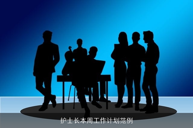 护士长本周工作计划范例