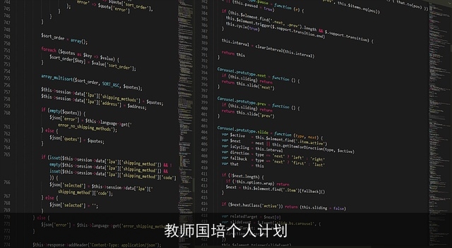 教师国培个人计划