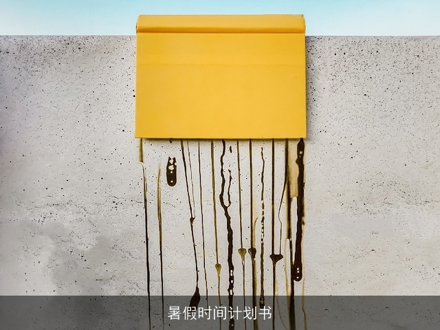 暑假时间计划书