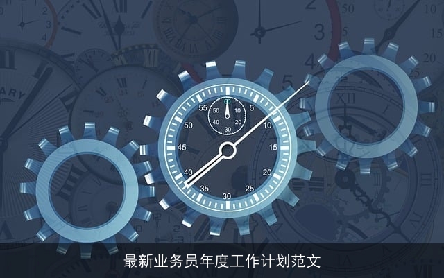 最新业务员年度工作计划范文