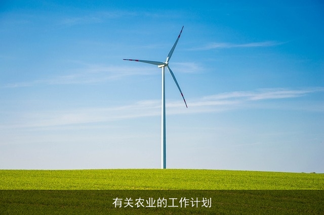有关农业的工作计划