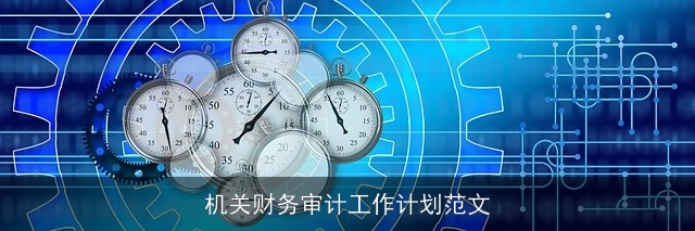 机关财务审计工作计划范文