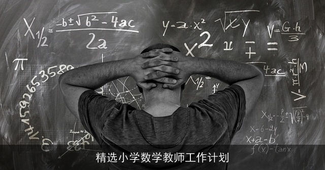 精选小学数学教师工作计划