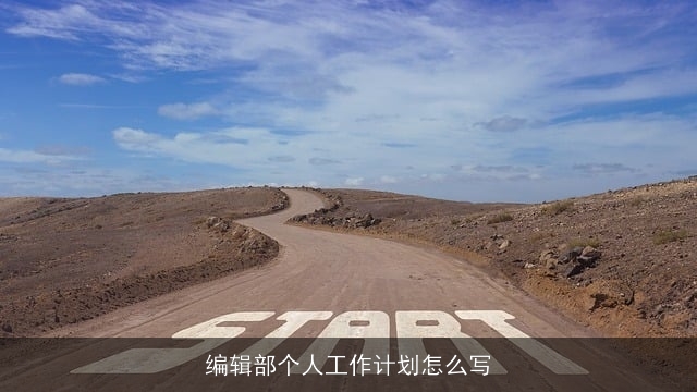 编辑部个人工作计划怎么写