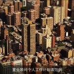 置业顾问个人工作计划表范例