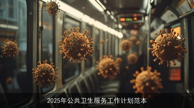 2025年公共卫生服务工作计划范本