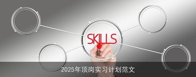 2025年顶岗实习计划范文