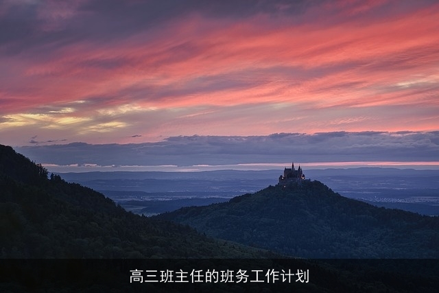 高三班主任的班务工作计划