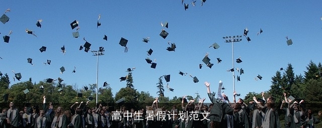 高中生暑假计划范文