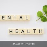 高二班务工作计划