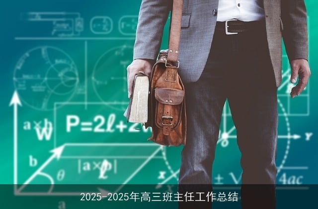 2025-2025年高三班主任工作总结