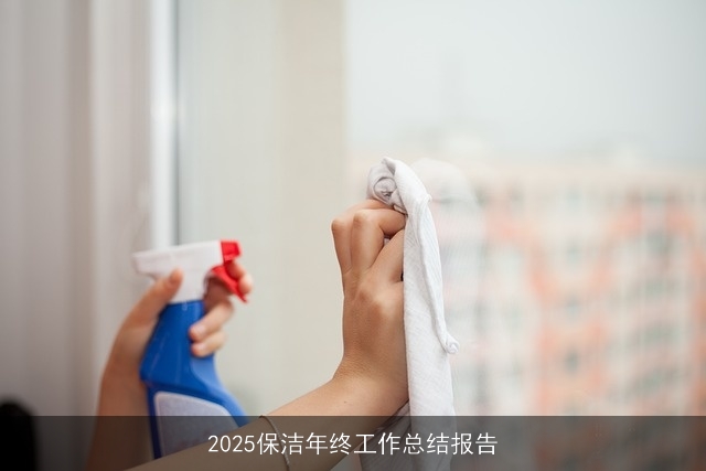 2025保洁年终工作总结报告