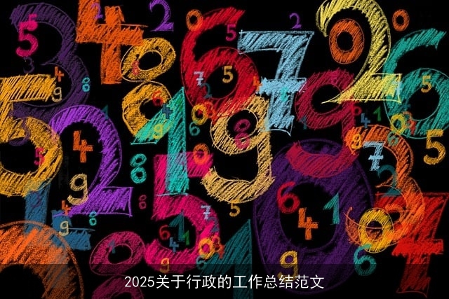2025关于行政的工作总结范文