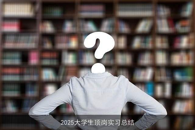 2025大学生顶岗实习总结