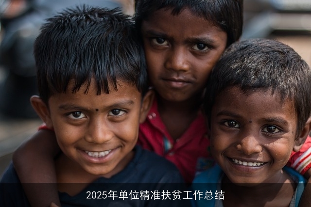 2025年单位精准扶贫工作总结