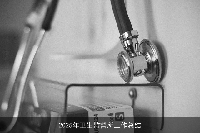 2025年卫生监督所工作总结