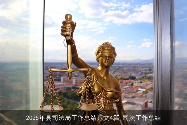 2025年县司法局工作总结范文4篇_司法工作总结