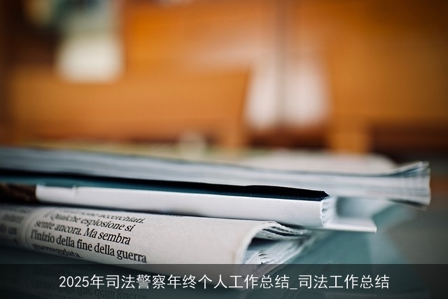 2025年司法警察年终个人工作总结_司法工作总结