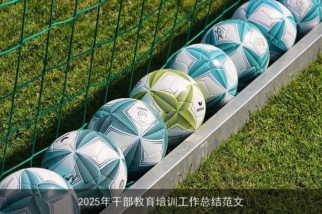 2025年干部教育培训工作总结范文