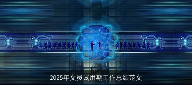 2025年文员试用期工作总结范文