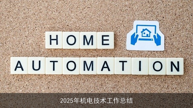 2025年机电技术工作总结