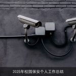 2025年校园保安个人工作总结