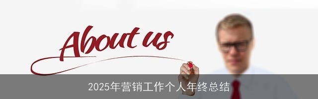 2025年营销工作个人年终总结