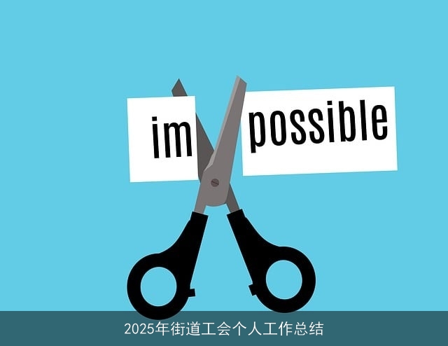 2025年街道工会个人工作总结