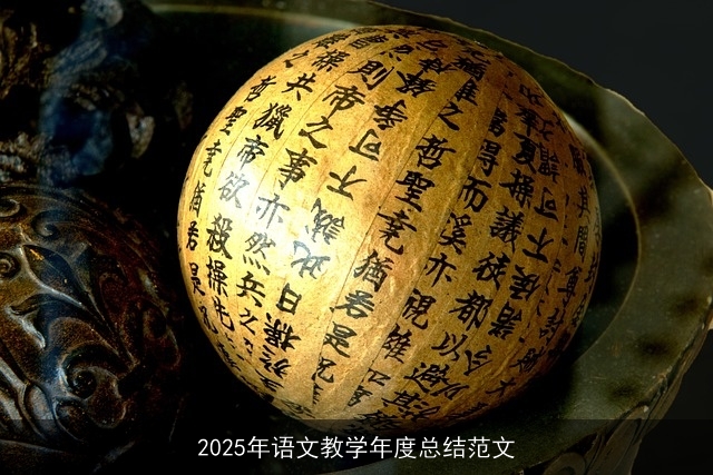 2025年语文教学年度总结范文