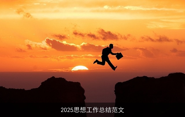 2025思想工作总结范文