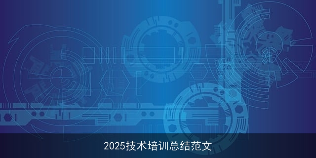 2025技术培训总结范文