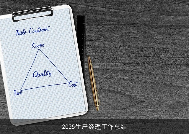 2025生产经理工作总结
