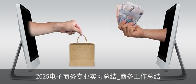 2025电子商务专业实习总结_商务工作总结