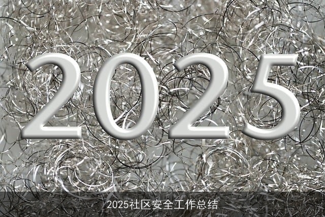 2025社区安全工作总结