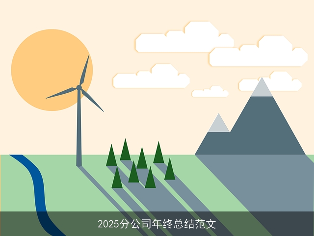 2025分公司年终总结范文