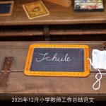 2025年12月小学教师工作总结范文