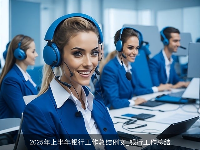 2025年上半年银行工作总结例文_银行工作总结