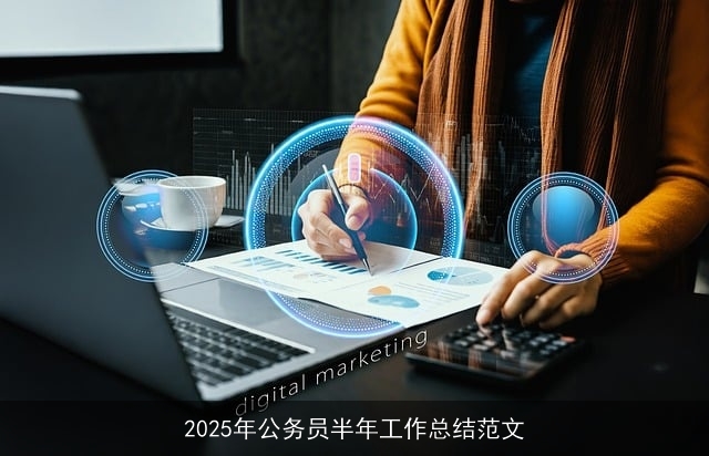 2025年公务员半年工作总结范文