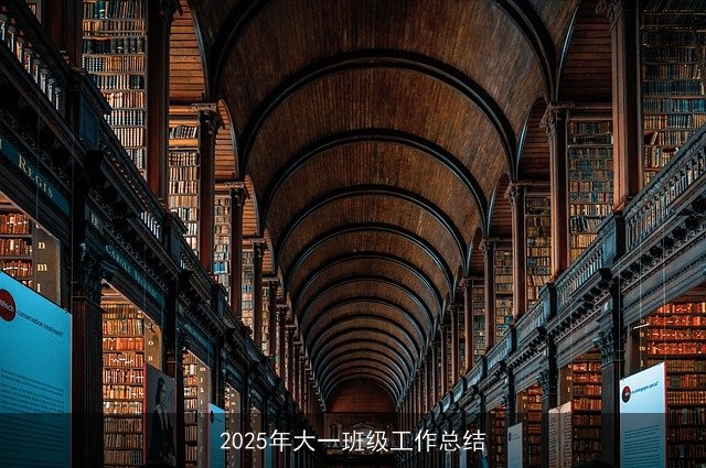 2025年大一班级工作总结