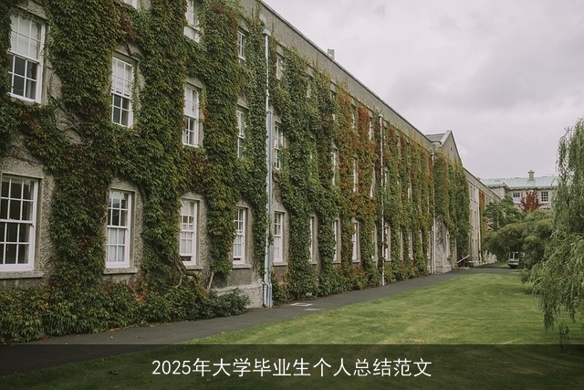 2025年大学毕业生个人总结范文