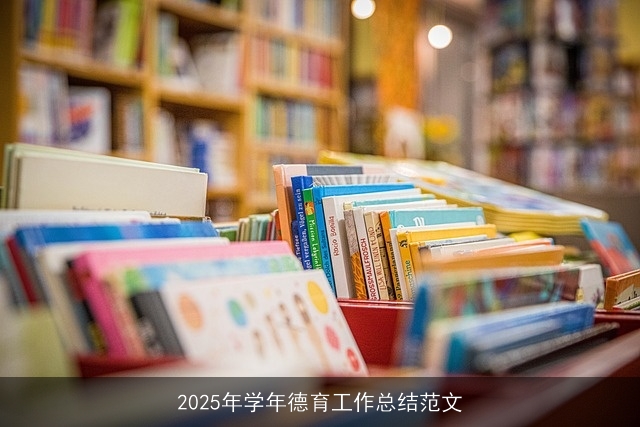 2025年学年德育工作总结范文