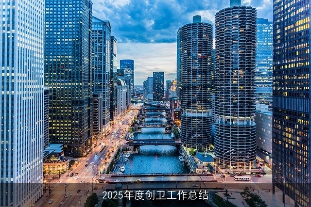 2025年度创卫工作总结