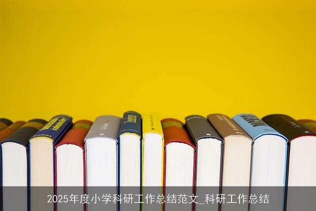 2025年度小学科研工作总结范文_科研工作总结