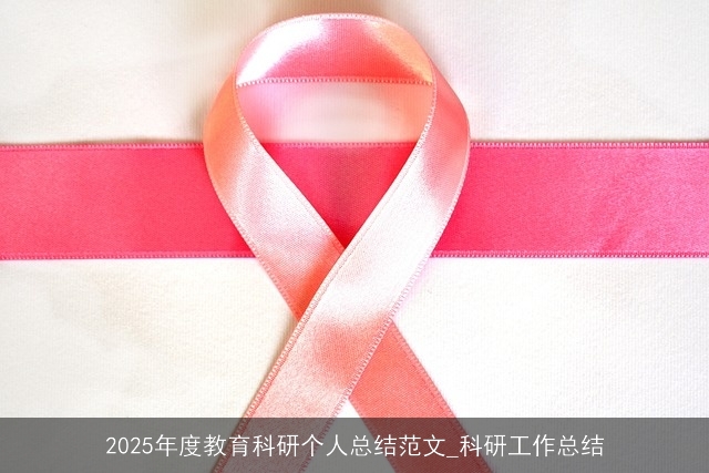2025年度教育科研个人总结范文_科研工作总结