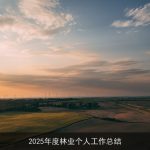 2025年度林业个人工作总结