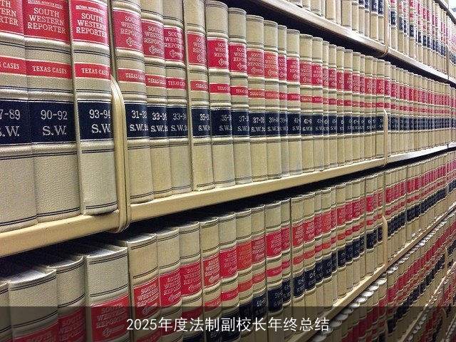 2025年度法制副校长年终总结