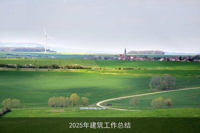 2025年建筑工作总结