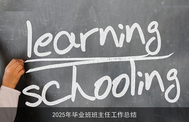 2025年毕业班班主任工作总结