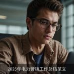2025年电力营销工作总结范文